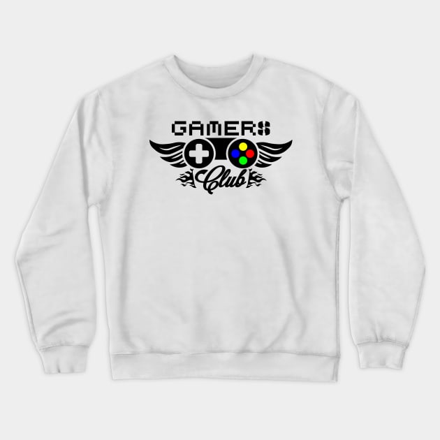 Gamer Club Crewneck Sweatshirt by busines_night